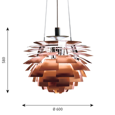 Artichoke m poul henningsen suspension pendant light  louis poulsen 5741092408  design signed 49065 thumb