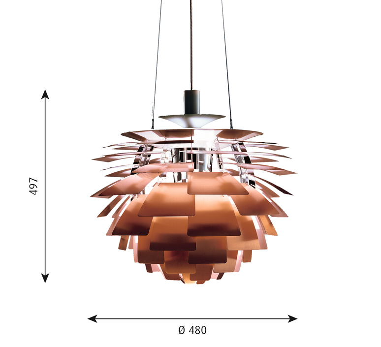 Artichoke s poul henningsen suspension pendant light  louis poulsen 5741092123  design signed 49054 product