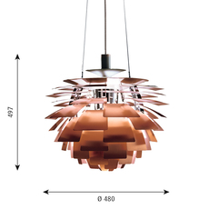 Artichoke s poul henningsen suspension pendant light  louis poulsen 5741092123  design signed 49054 thumb