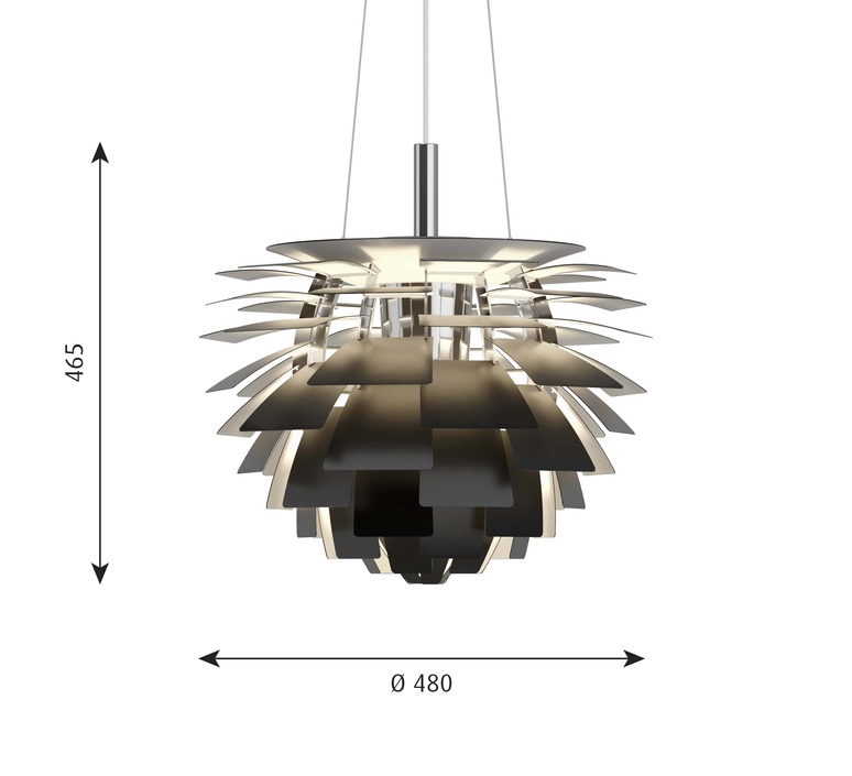 Artichoke s poul henningsen suspension pendant light  louis poulsen 5741112252  design signed nedgis 82220 product