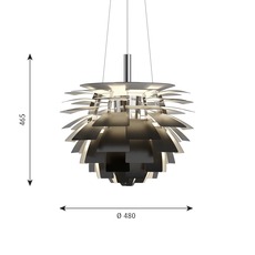 Artichoke s poul henningsen suspension pendant light  louis poulsen 5741112252  design signed nedgis 82220 thumb