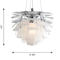 Artichoke verre poul henningsen suspension pendant light  louis poulsen 5741092602  design signed nedgis 106635 thumb