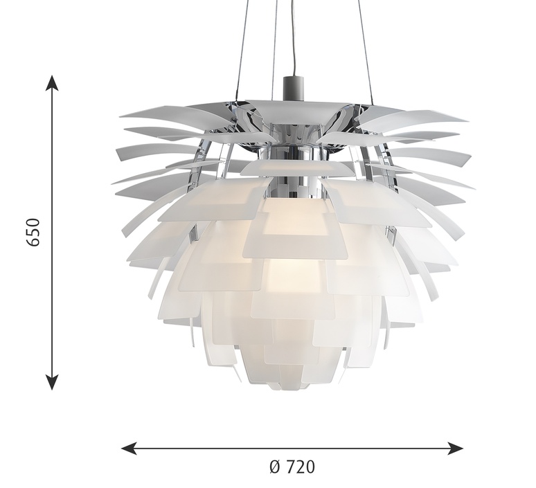 Artichoke verre poul henningsen suspension pendant light  louis poulsen 5741092712  design signed nedgis 106641 product