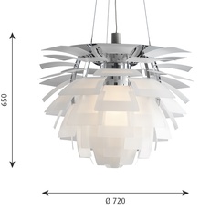 Artichoke verre poul henningsen suspension pendant light  louis poulsen 5741092712  design signed nedgis 106641 thumb