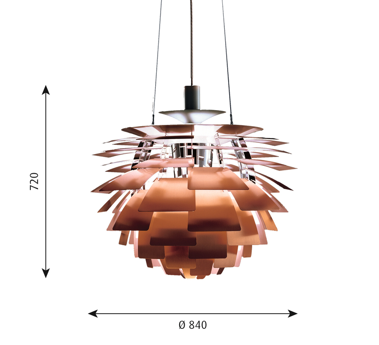 Artichoke xl poul henningsen suspension pendant light  louis poulsen 5741092466  design signed 49090 product