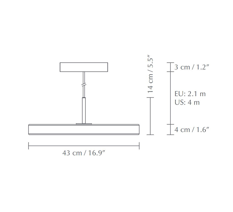 Asteria medium anders klem suspension pendant light  umage 2421  design signed nedgis 115630 product