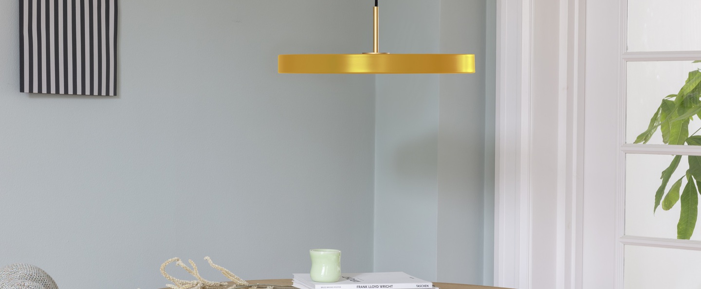 banner-image Suspension asteria mini jaune saffran led 3000k 900lm o31cm h14cm umage normal