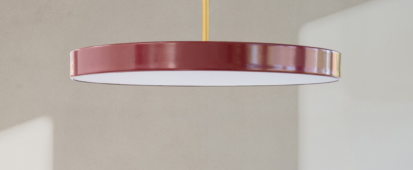 banner-image Suspension asteria mini rouge rubis led 3000k 900lm o31cm h14cm umage normal