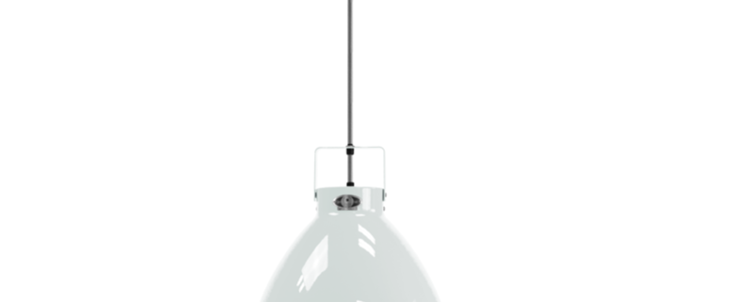 Suspension augustin 160 blanc argent o16cm h17 1cm jielde normal