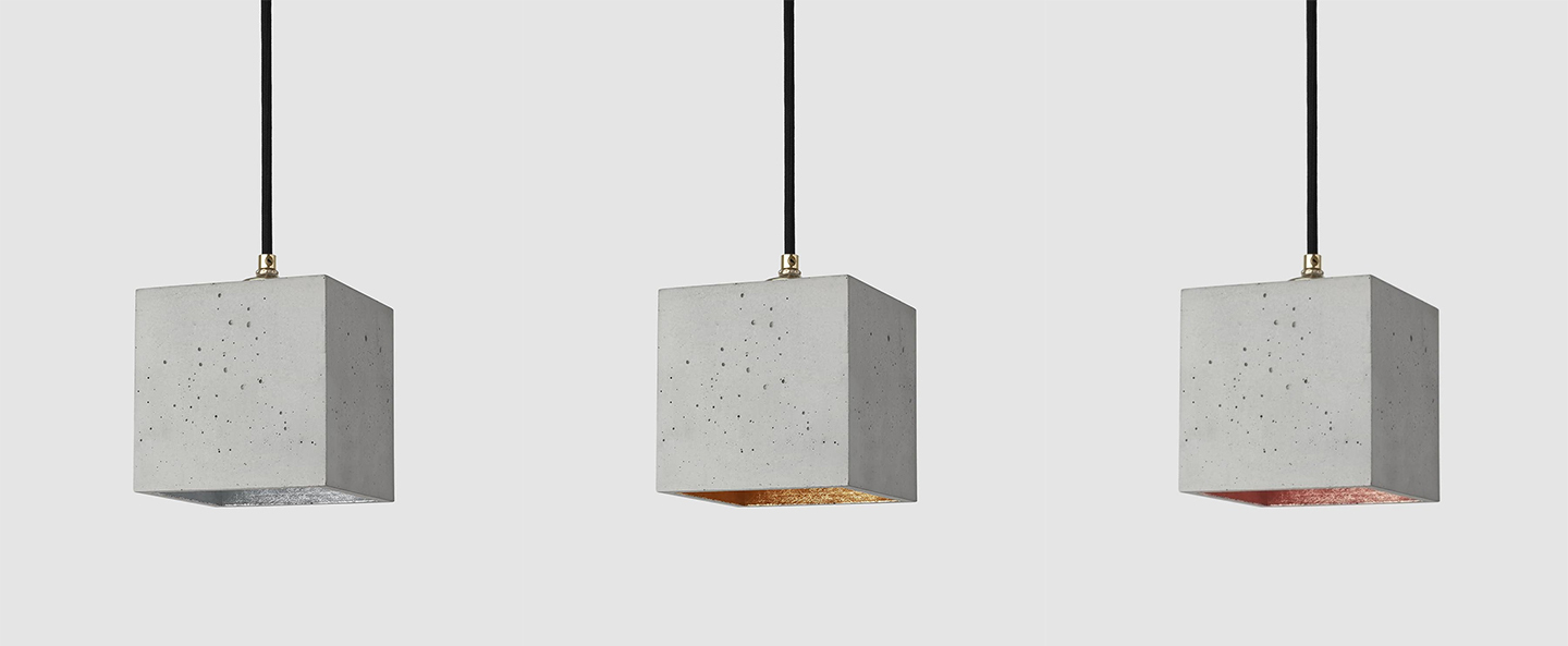 banner-image Suspension b1 gris clair interieur cuivre l14cm h14cm gantlights normal