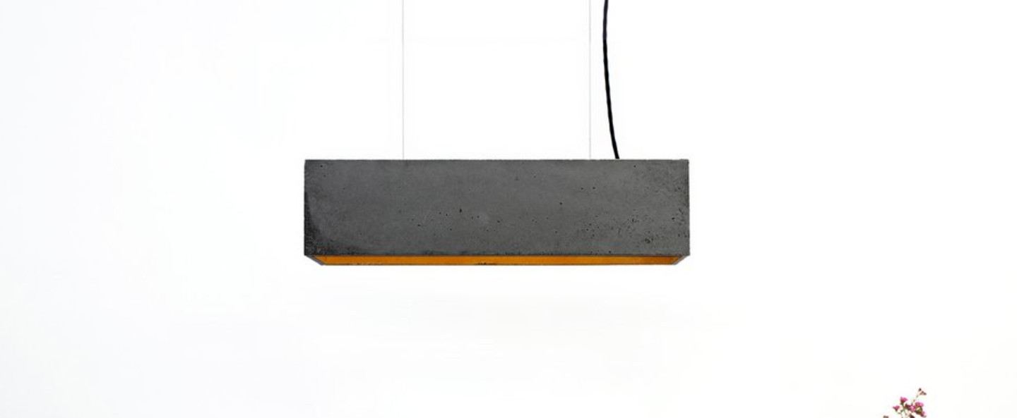 Suspension b4 dark gris argent l56cm h14cm gantlights normal