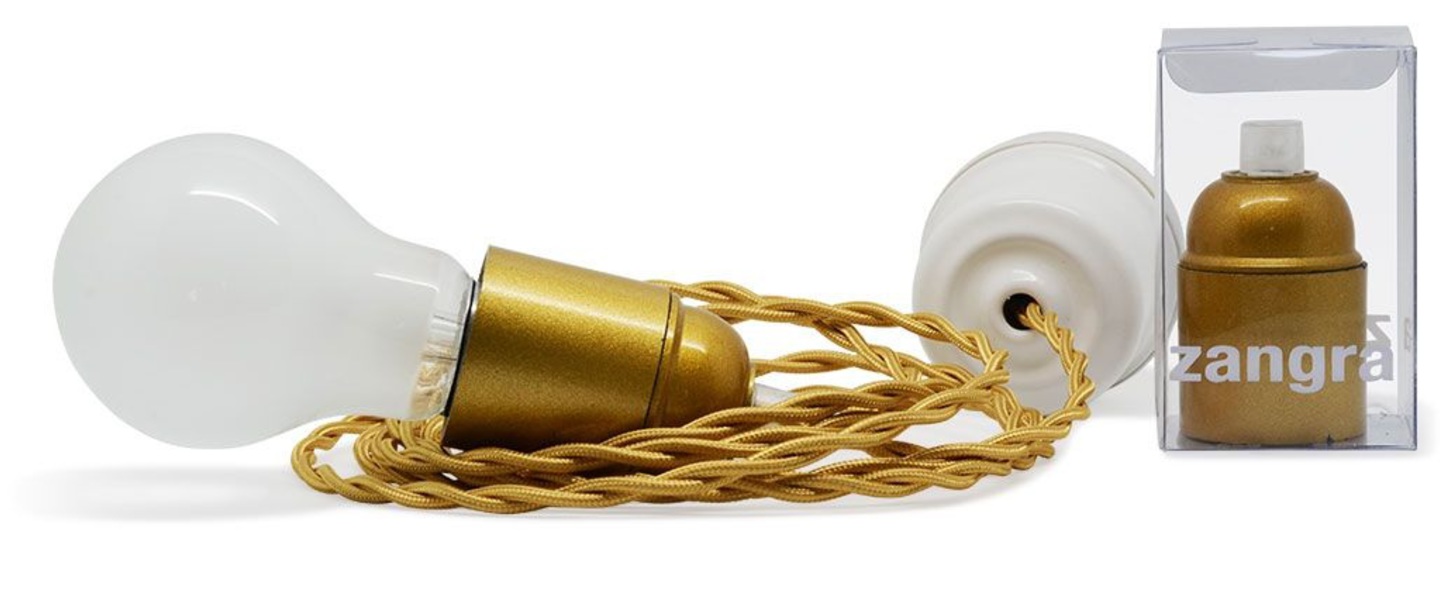 banner-image Suspension bakelite et porcelaine cable 3m or o6cm h5cm zangra normal