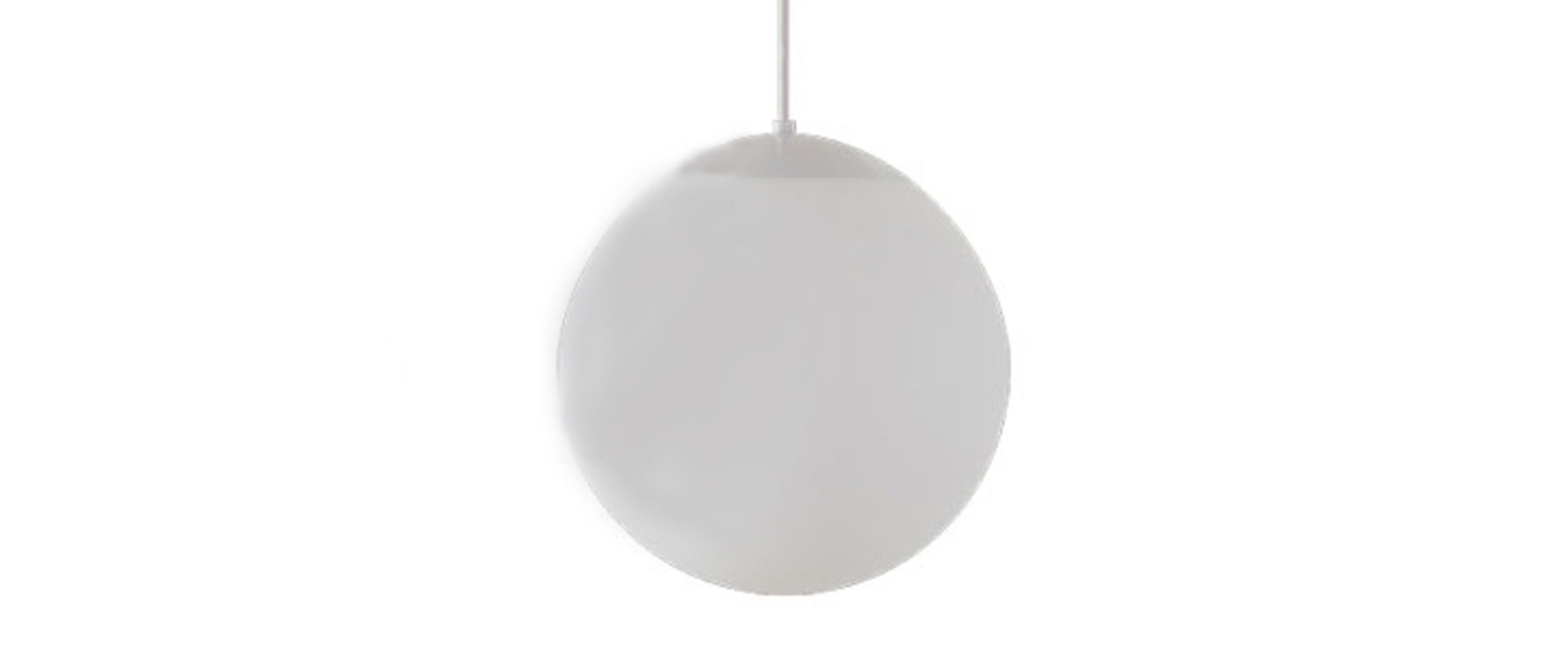 Suspension ball blanc o30cm hcm zangra normal