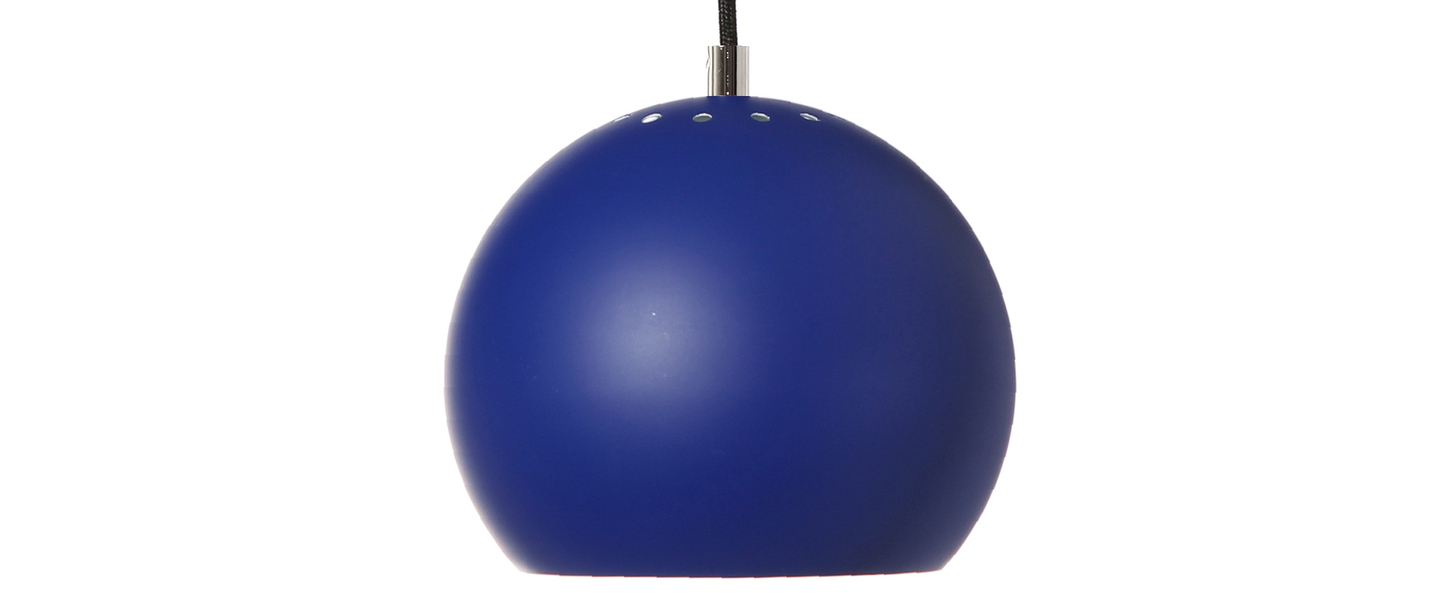 Suspension ball bleu cobalt mat o18cm h16cm frandsen normal