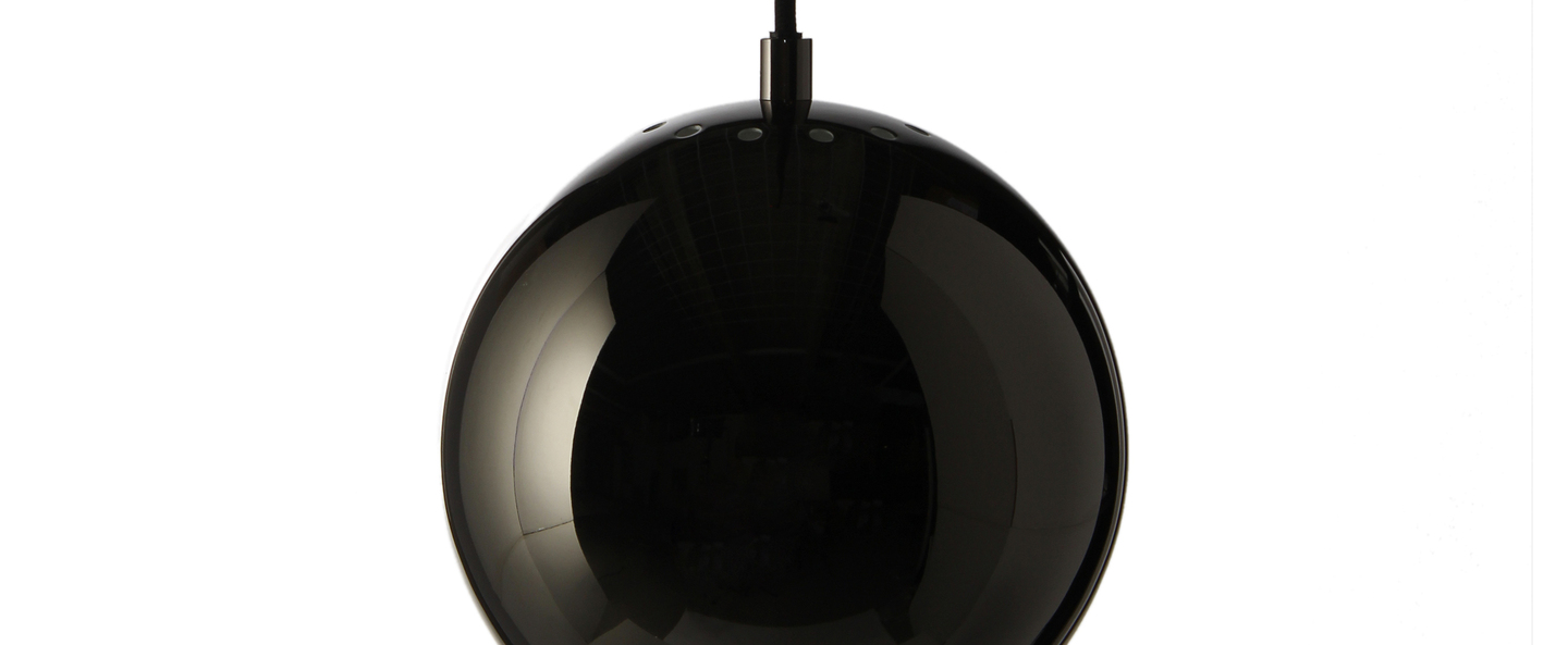 Suspension ball chrome noir o18cm h16cm frandsen normal