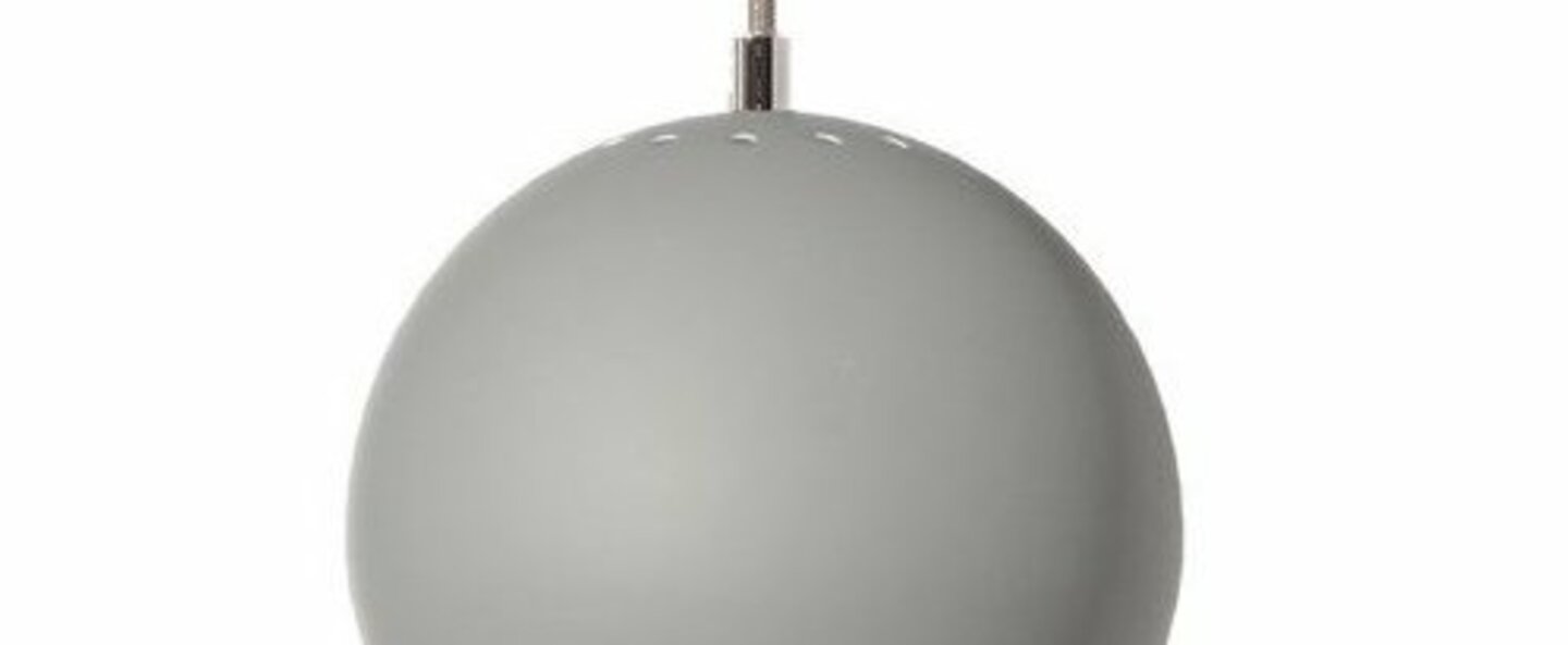 Suspension ball gris souris mat o18cm h16cm frandsen normal