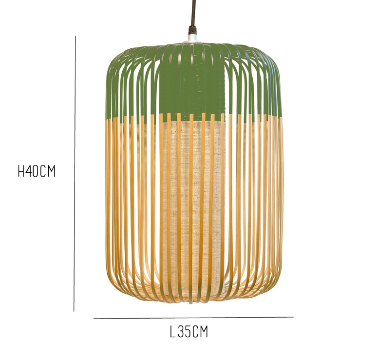 Bamboo light l green arik levy forestier al32170lgr luminaire lighting design signed 27337 product