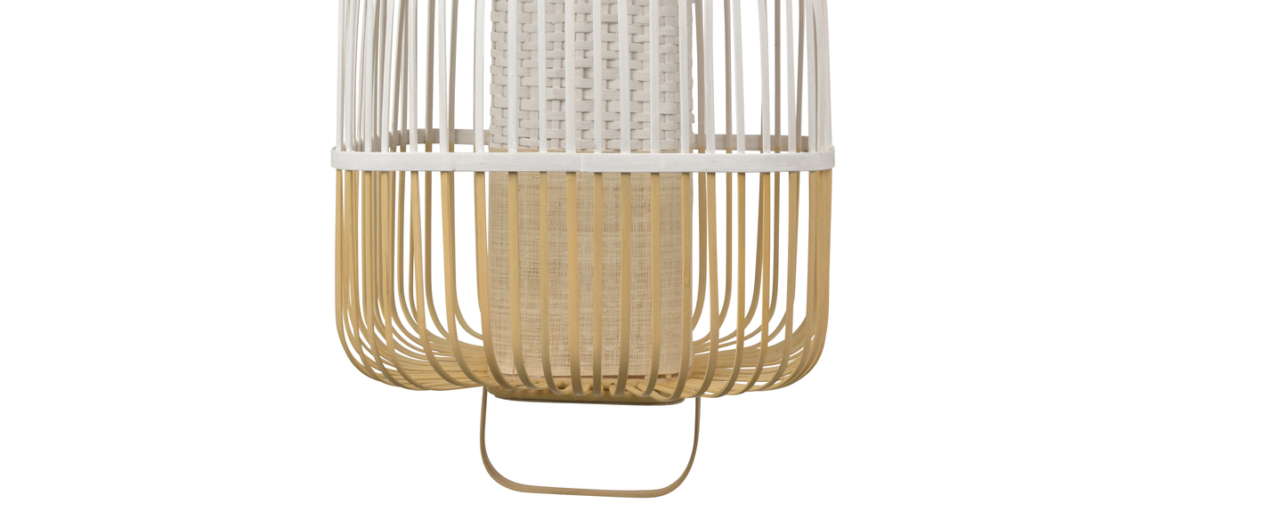 banner-image Suspension bamboo square m blanc o52cm h43cm forestier normal