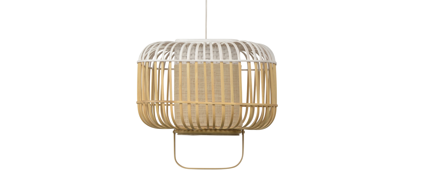 banner-image Suspension bamboo square s blanc o36 5cm h34 5cm forestier normal