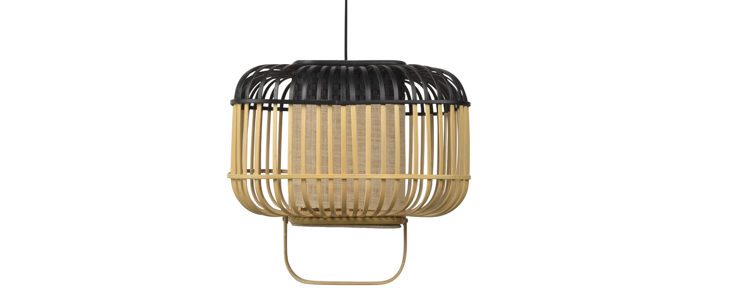 banner-image Suspension bamboo square s noir o36 5cm h34 5cm forestier normal