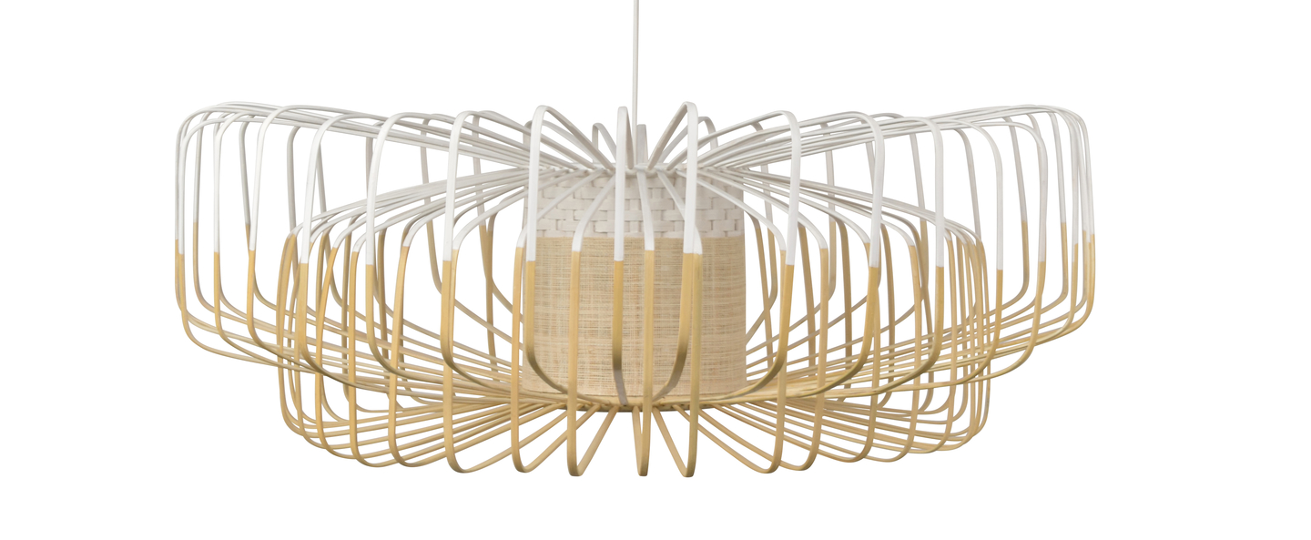 banner-image Suspension bamboo up and down xxl blanc o80cm h26cm forestier normal
