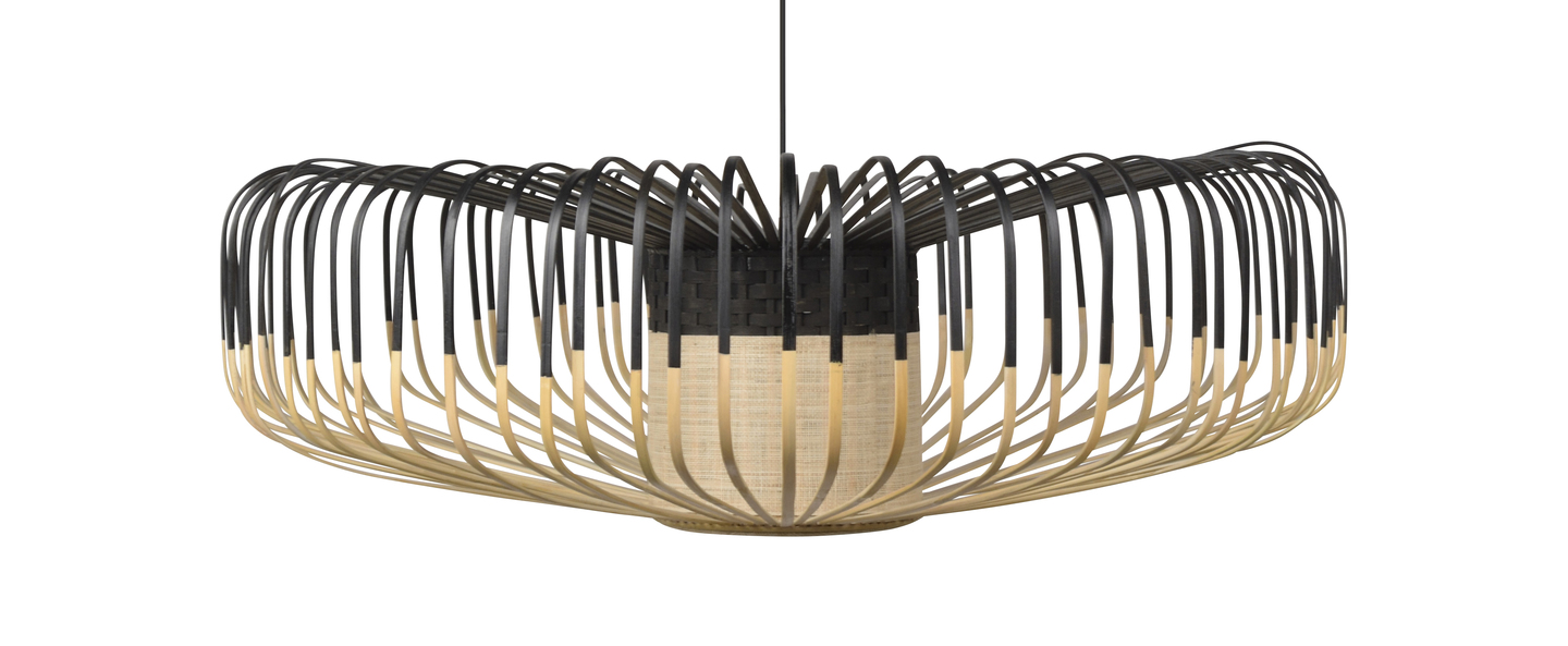 banner-image Suspension bamboo up xxl noir o80cm h26cm forestier normal