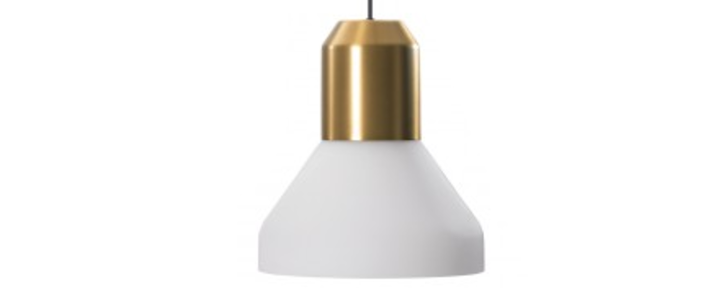 banner-image Suspension bell brass white blanc laiton h41cm classicon normal