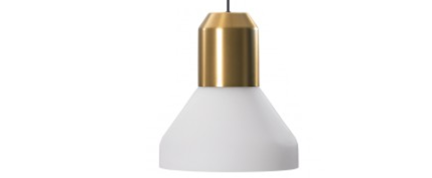 Suspension bell brass white blanc laiton h41cm classicon normal