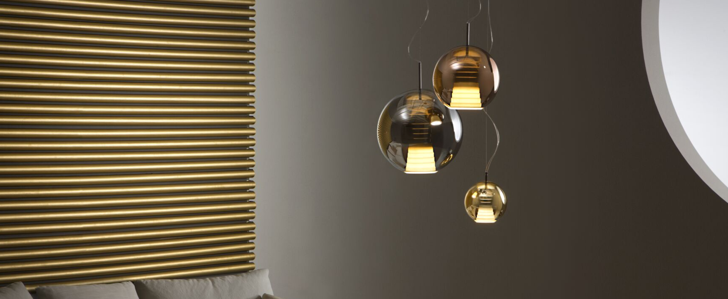 banner-image Suspension beluga royal d57 m or led o30cm h40 5cm fabbian normal