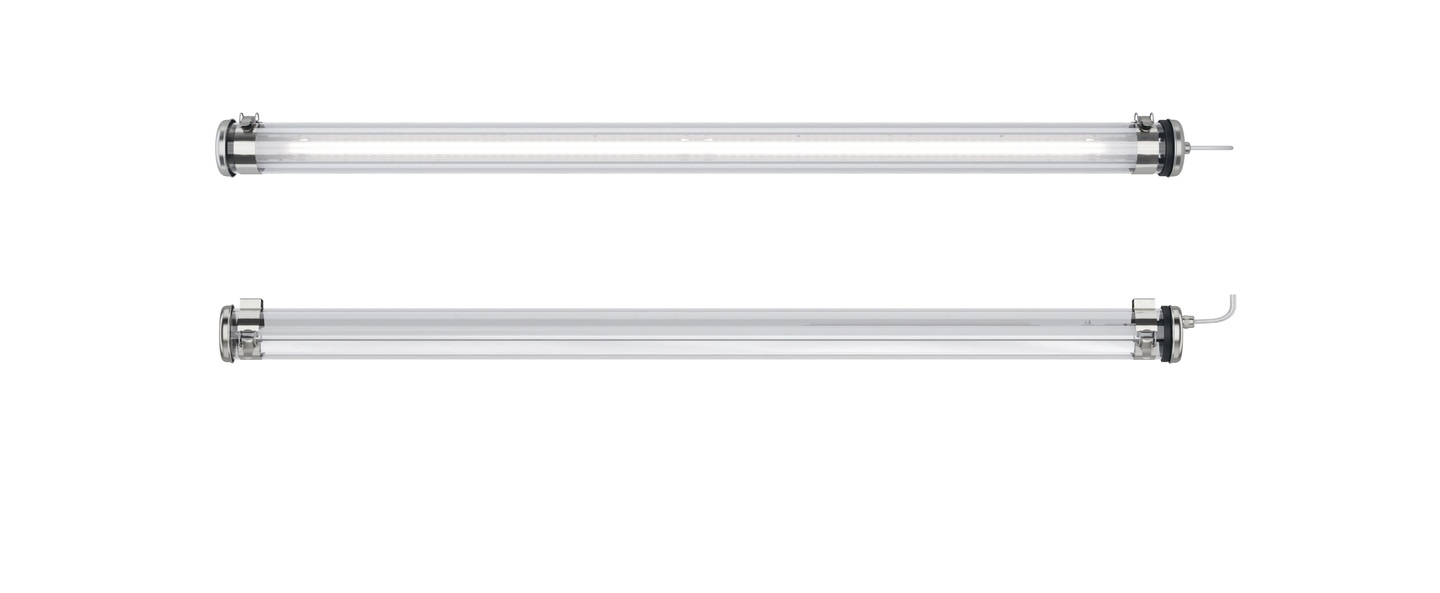banner-image Suspension benson 100 argent transparent ip66 led 3000k 1600lm l70 8cm h10cm sammode normal