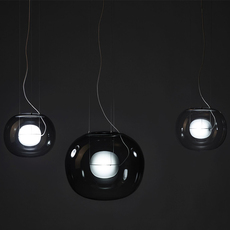 Big one small lucie koldova suspension pendant light  brokis pc1043 big one small smoke greycgc516 tripleccgc1907 blackcecl519  design signed nedgis 115195 thumb