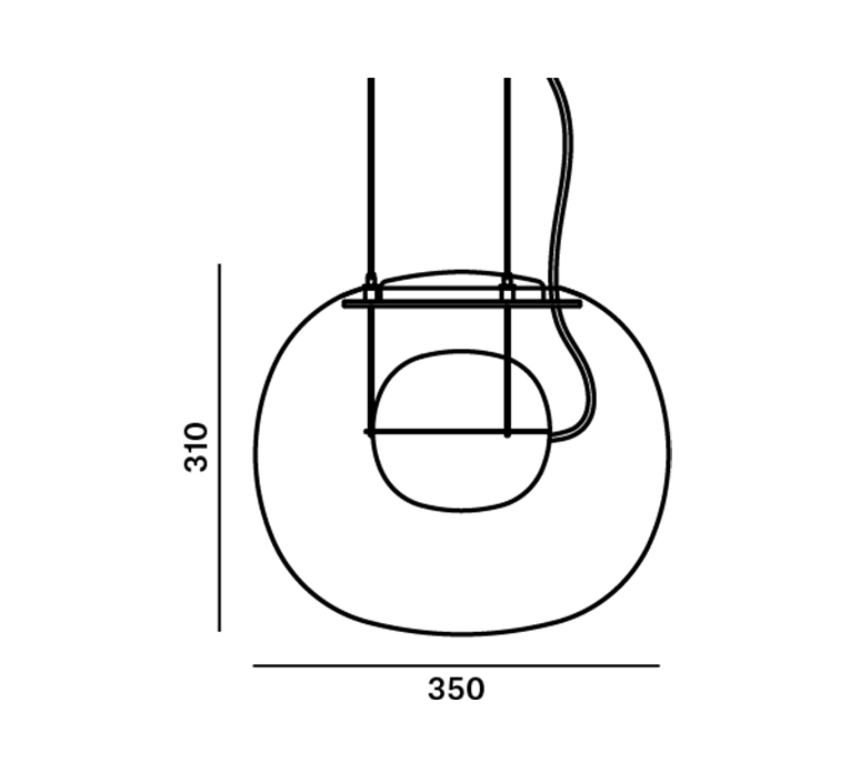 Big one small lucie koldova suspension pendant light  brokis pc1043 big one small smoke greycgc516 tripleccgc1907 blackcecl519  design signed nedgis 115197 product