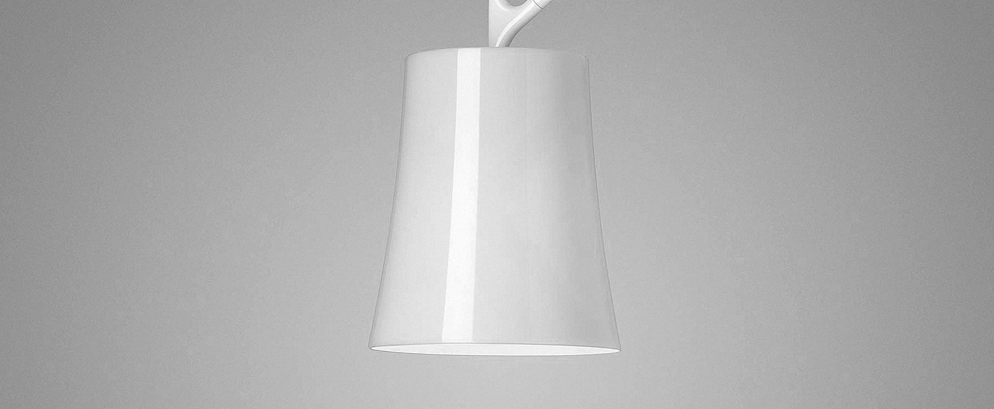 Suspension birdie piccola blanc o17cm h30cm foscarini normal