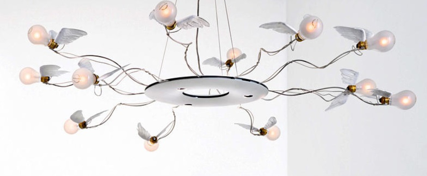 banner-image Suspension birdie s ring led blanc transparent o120cm h180cm ingo maurer normal