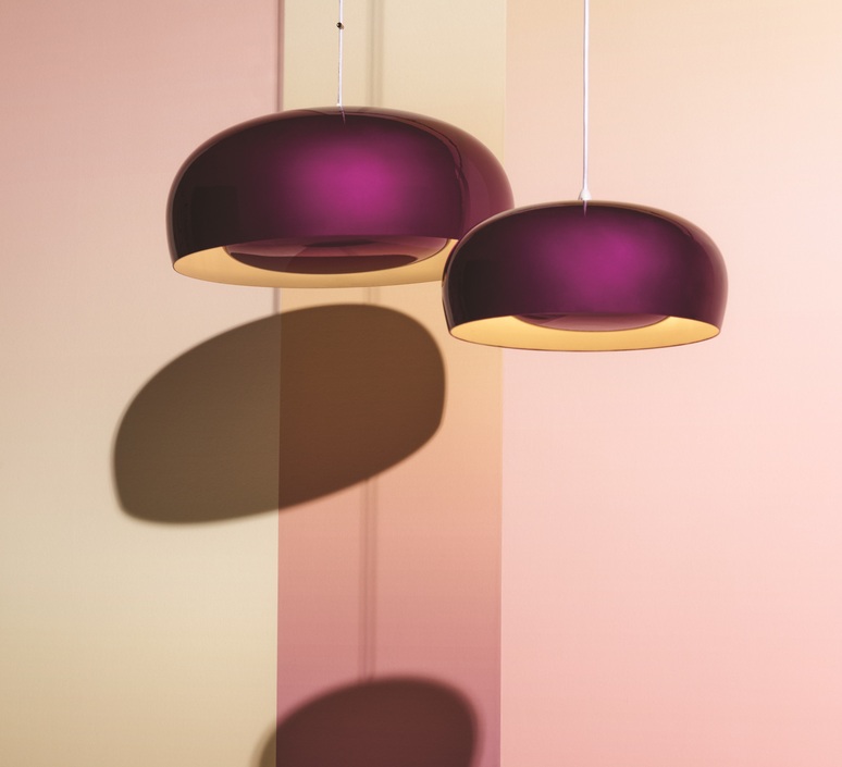 Purple pendant light best sale
