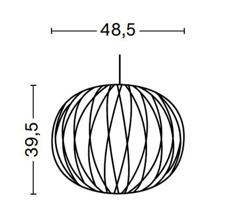 Bubble ball crisscross m george nelson suspension pendant light  hay 936350  design signed nedgis 104819 product