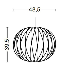 Bubble ball crisscross m george nelson suspension pendant light  hay 936350  design signed nedgis 104819 thumb