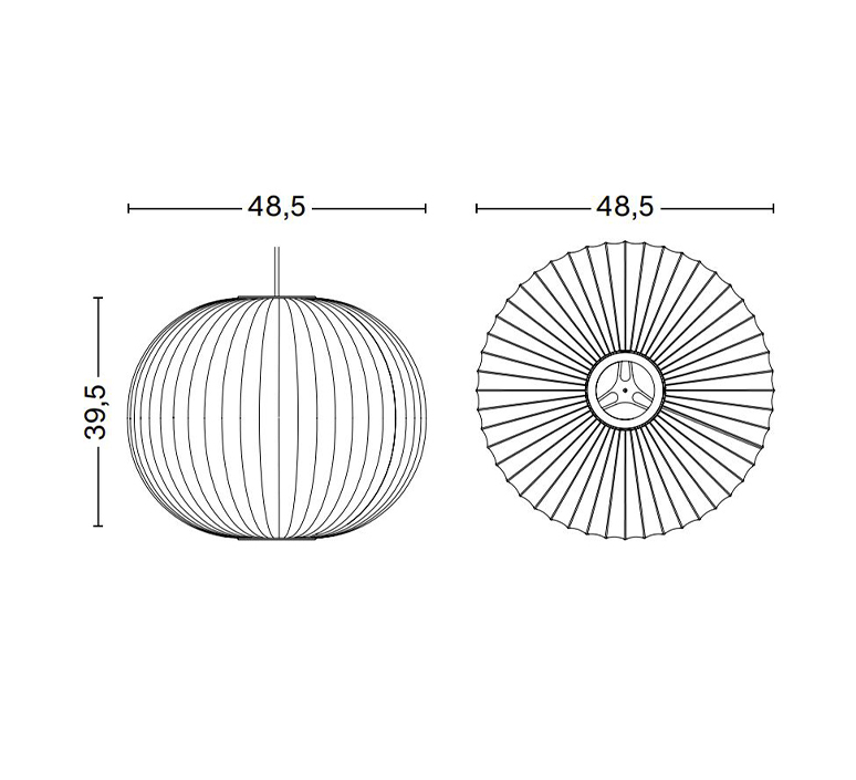 Bubble ball m george nelson suspension pendant light  hay 936314  design signed nedgis 104791 product