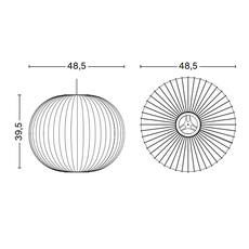 Bubble ball m george nelson suspension pendant light  hay 936314  design signed nedgis 104791 thumb