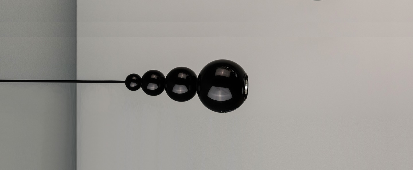banner-image Suspension bubble noir brillant h29cm innermost normal