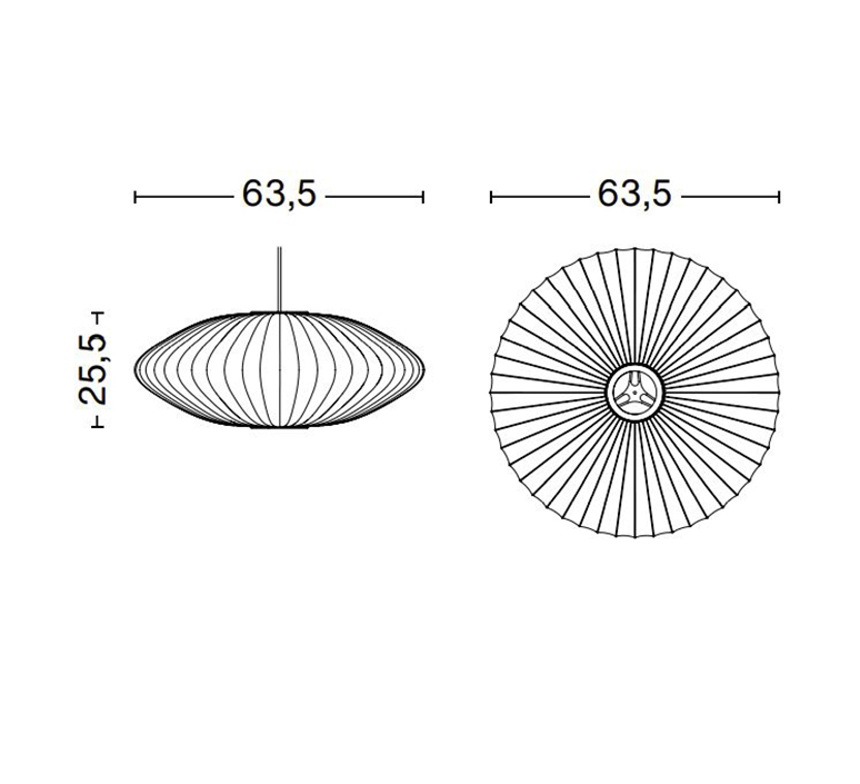 Bubble saucer m george nelson suspension pendant light  hay 936338  design signed nedgis 104938 product