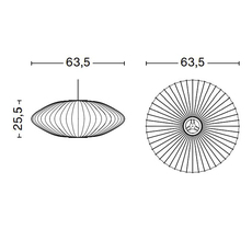 Bubble saucer m george nelson suspension pendant light  hay 936338  design signed nedgis 104938 thumb