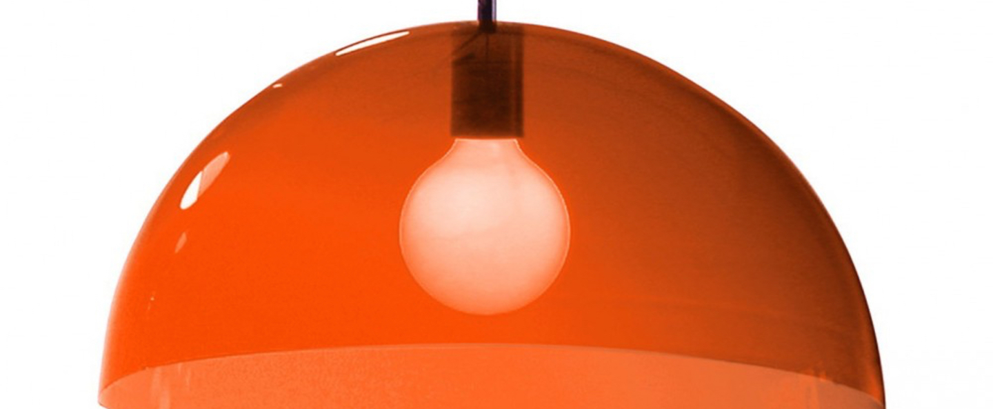 Suspension bubbles orange o45cm martinelli luce normal