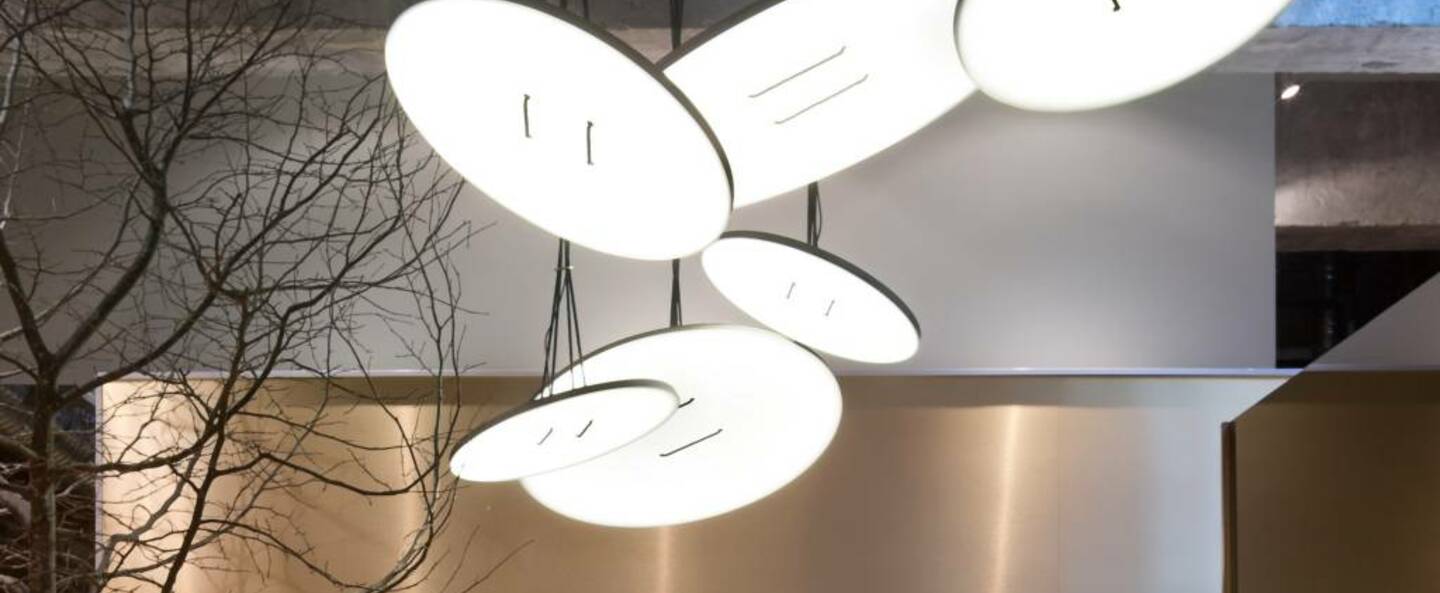 banner-image Suspension button 60 noir blanc led dimmable 2700k o60cm h2 5cm andlight normal