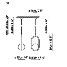 C ball s1 front designs suspension pendant light  b lux 748310  design signed 39461 thumb