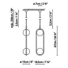 C ball s2 front designs suspension pendant light  b lux 748320  design signed 39463 thumb