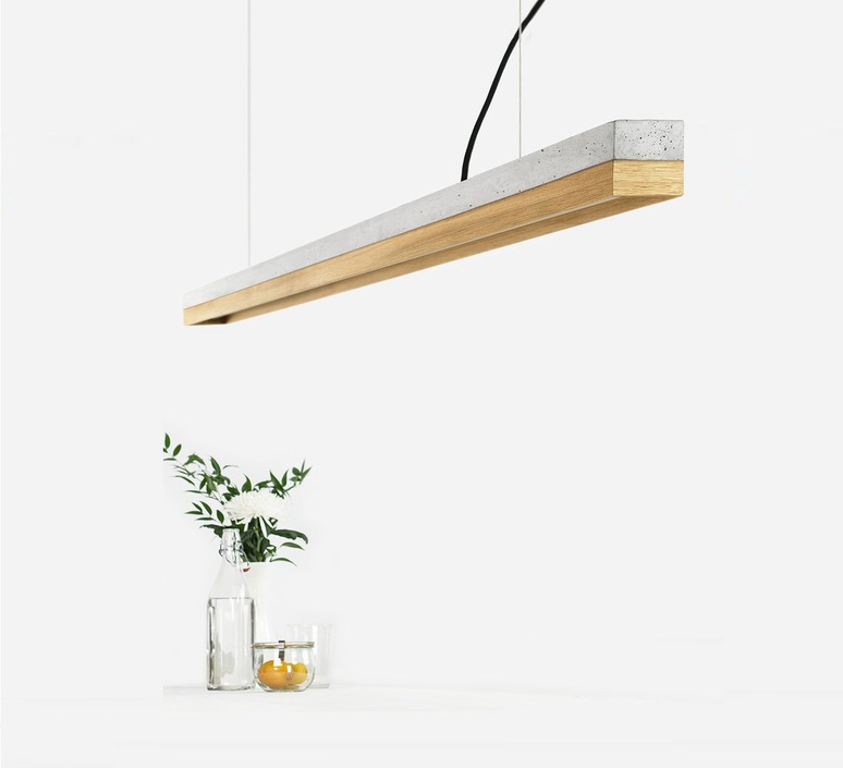 C1 oak pendant light  stephan gants gantlights c1 hg es luminaire lighting design signed 83668 product