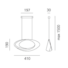 Cabildo eric sole suspension pendant light  artemide 1182w10a  design signed nedgis 127323 thumb