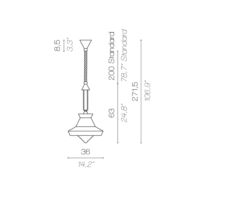 Calypso so guadaloupe servomuto suspension pendant light  contardi acam 002019 p45002  design signed nedgis 86462 product