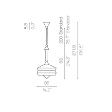 Calypso so outdoor antigua servomuto suspension pendant light  contardi acam 002170  design signed nedgis 88079 thumb